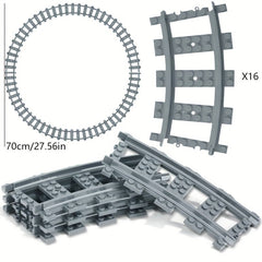 Train Track Building Blocks Educational Toys for Kids - Perfect Gift Idea