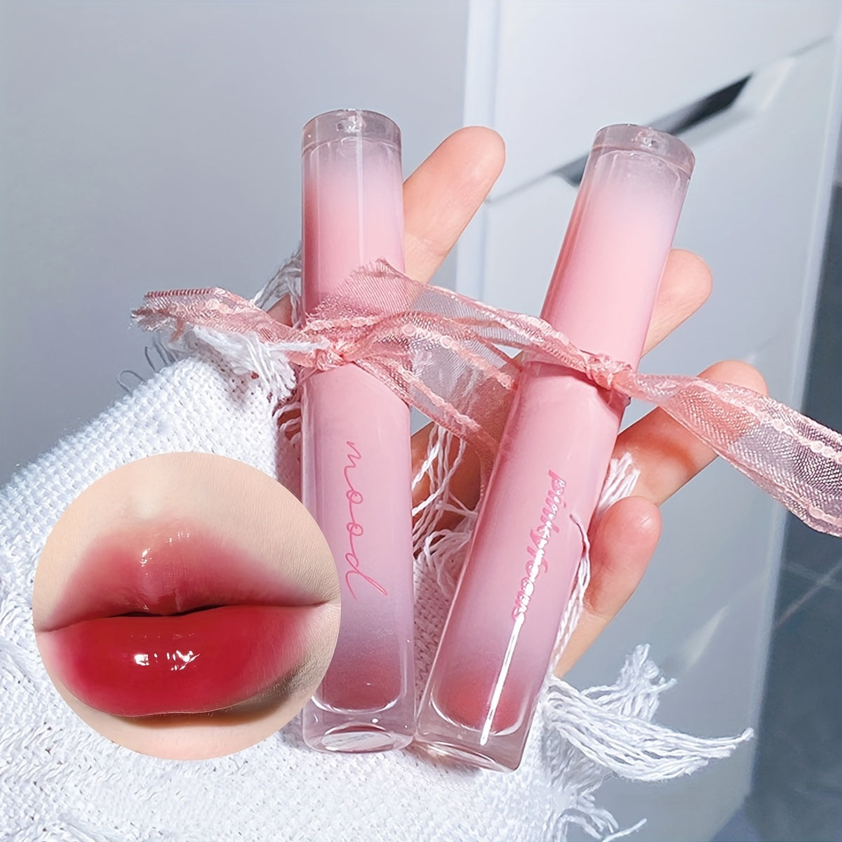 Jelly Moisturizing Lip Gloss Hydrating Lip Plumping Pearlescent