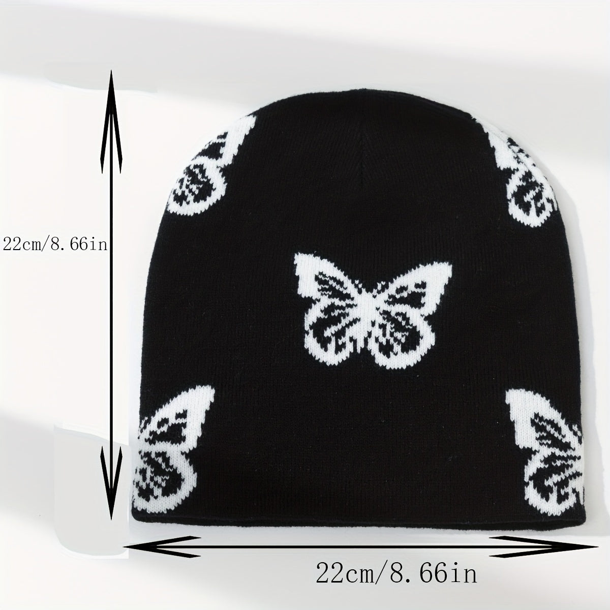 Men's Jacquard Butterfly Woolen Hat Knitted Beanie