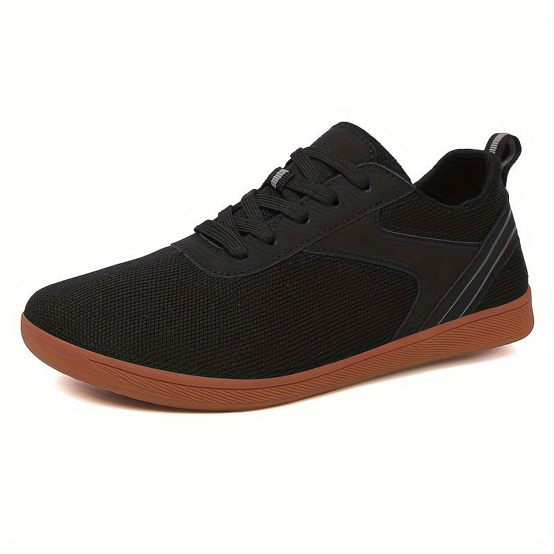 Women's Minimalist Lace up Mesh Athletic Walking Shoes Breathable