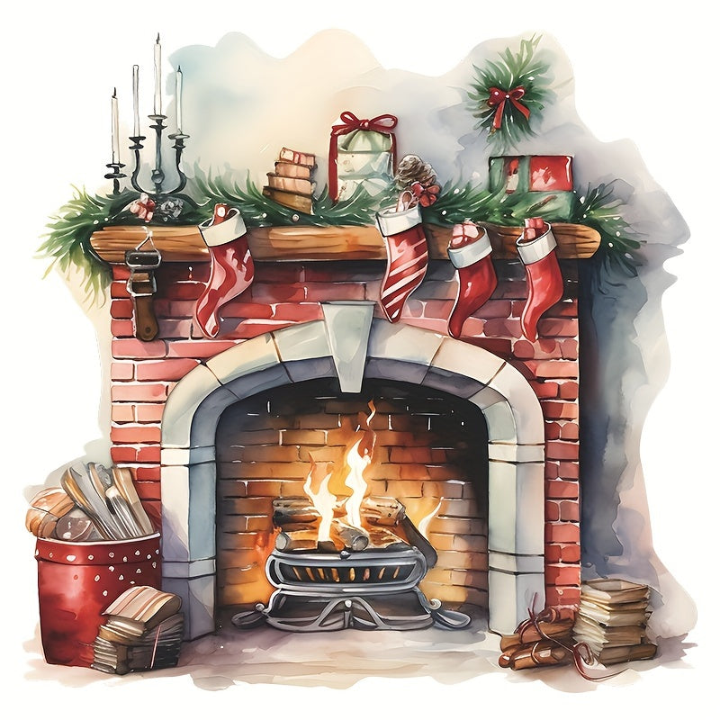2pcs Christmas Wall Sticker Holiday Graphics Self Adhesive PVC Window Decal