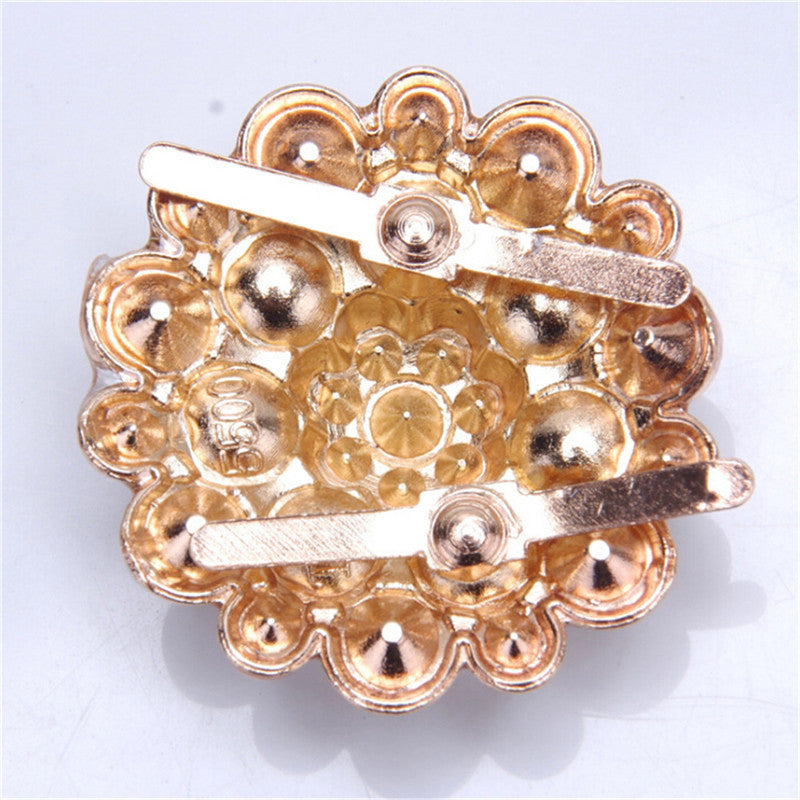 Bridal Shoe Clips Gemstone Rhinestone Heel Buckle Wedding Decoration