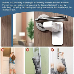 Child Protection Door Handle Lock 3M Adhesive Non Drilled