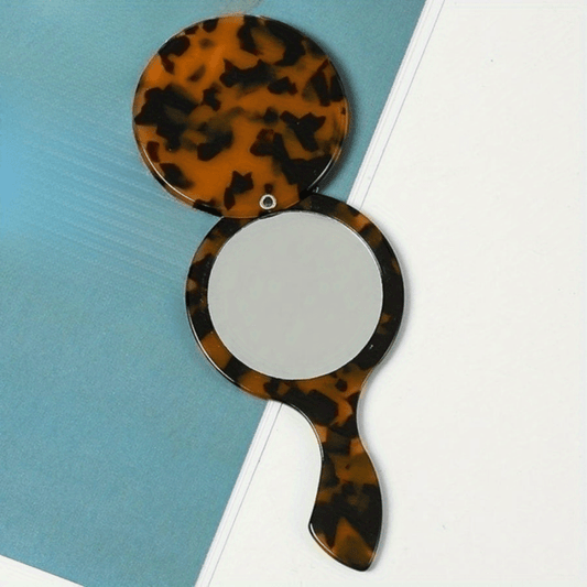 Acetate Handheld Makeup Mirror Travel Portable Hand Mirror