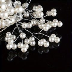 Faux Pearl Crystal Hair Comb Bridal Wedding Hair Accessories