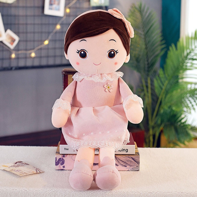 Adorable Angel Girl Plush Toy Doll Soft Pink & Mixed Colors