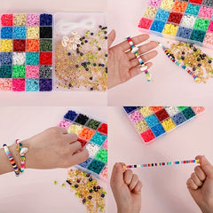 350pcs 6mm Flat Round Polymer Clay Beads for DIY Jewelry Making