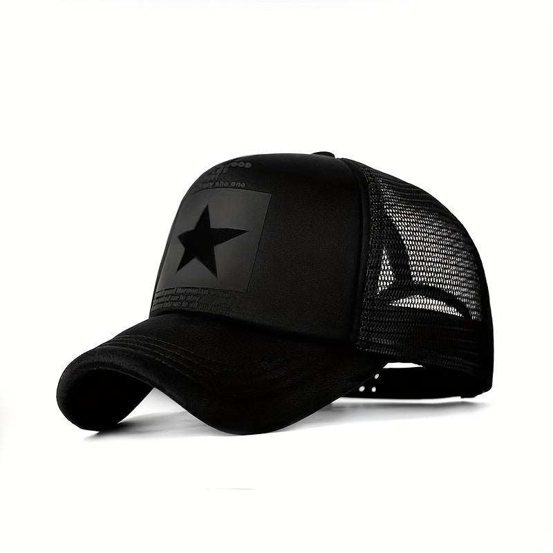 Men's Star Print Baseball Cap for Sun Protection