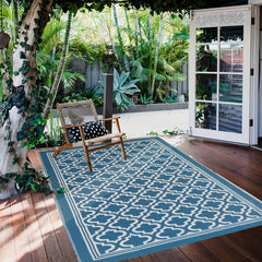 5x8ft Outdoor Rug Carpet Patio RV Camping Waterproof Reversible UV Resistant