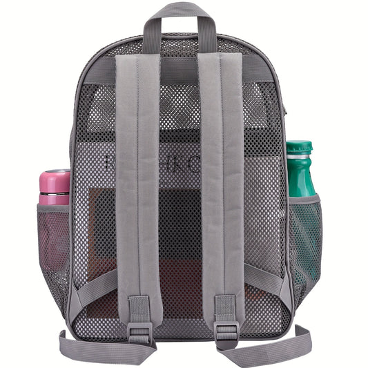 Semi Transparent Mesh Backpack Heavy Duty Lightweight Beach Bag