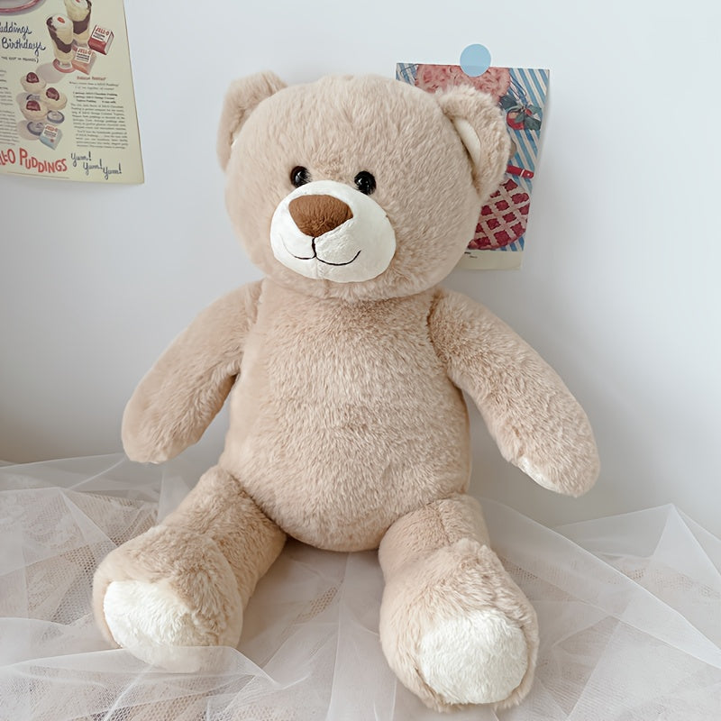 Rice Bear Plush Toy Soft Beige Stuffed Animal Bedside Companion