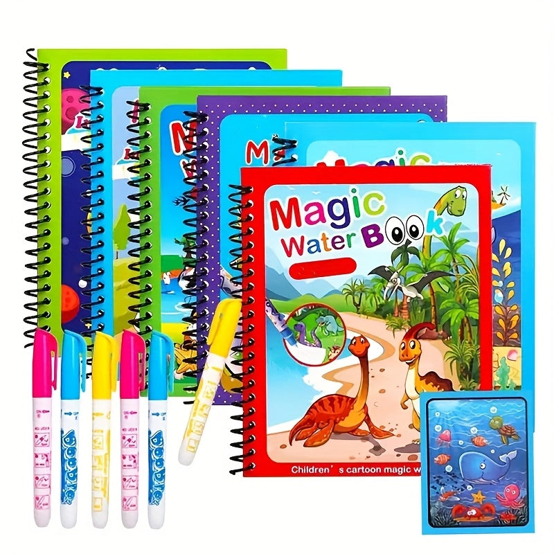 Magic Watercolor Book Coloring Journal Reusable Art Activity Book