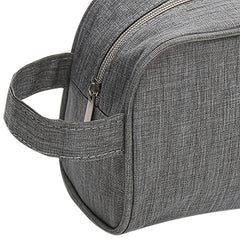 Grey Cosmetic Bag Travel Organizer Wash Bag With Handle
