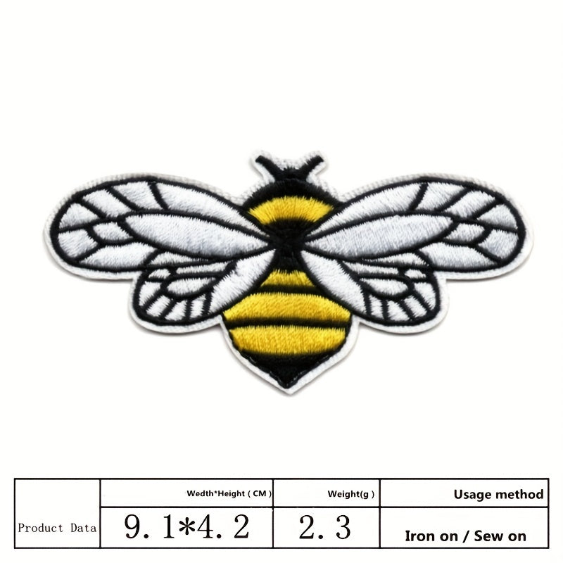 Insect Series Cartoon Embroidery Patch Bee Butterfly Ironing Patch