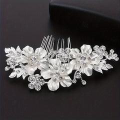 Rhinestone Flower Hair Comb Bridal Hair Accessories