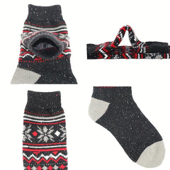 Geometric Pattern Mid Tube Socks Soft & Comfy Women's Stockings