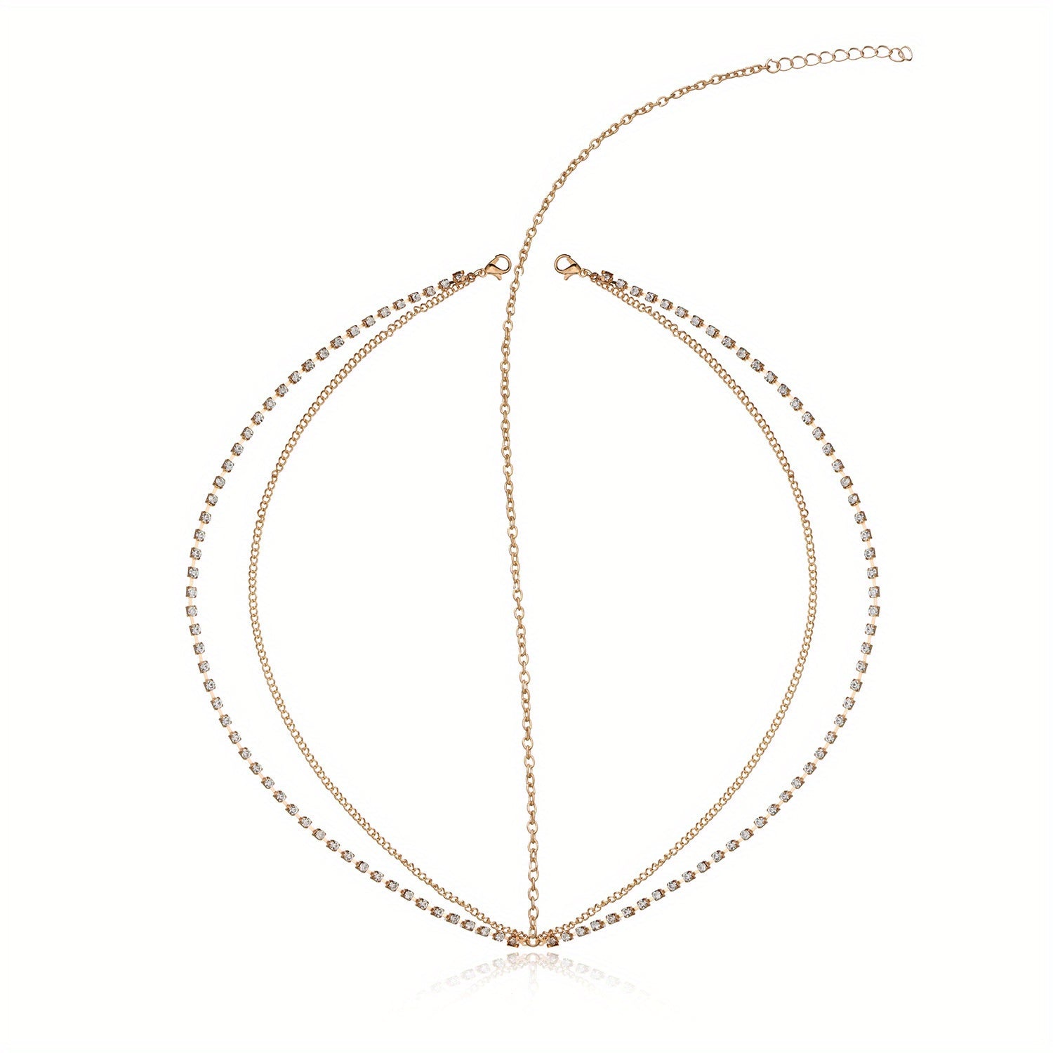 Bohemian Rhinestone Head Chain for Wedding Prom Party
