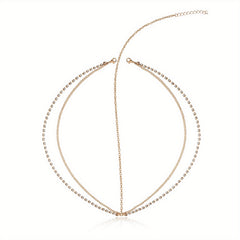 Bohemian Rhinestone Head Chain for Wedding Prom Party