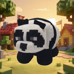 Panda Plush Toy 10 24Inch Pixel Animal Panda Doll Desktop Decoration