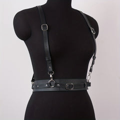  Harness Belt Women Punk PU Leather Waist Belt
