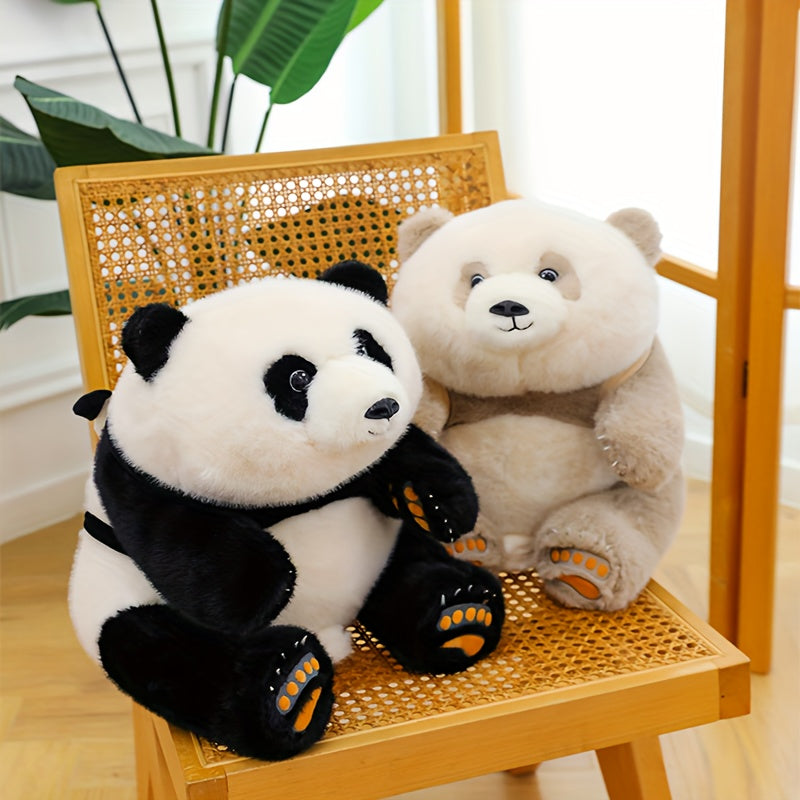Cute Plush Panda Backpack Toy for Home Decor and Storage