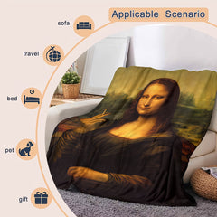 Creative Fun Painting Blanket Soft and Warm Throw Blanket