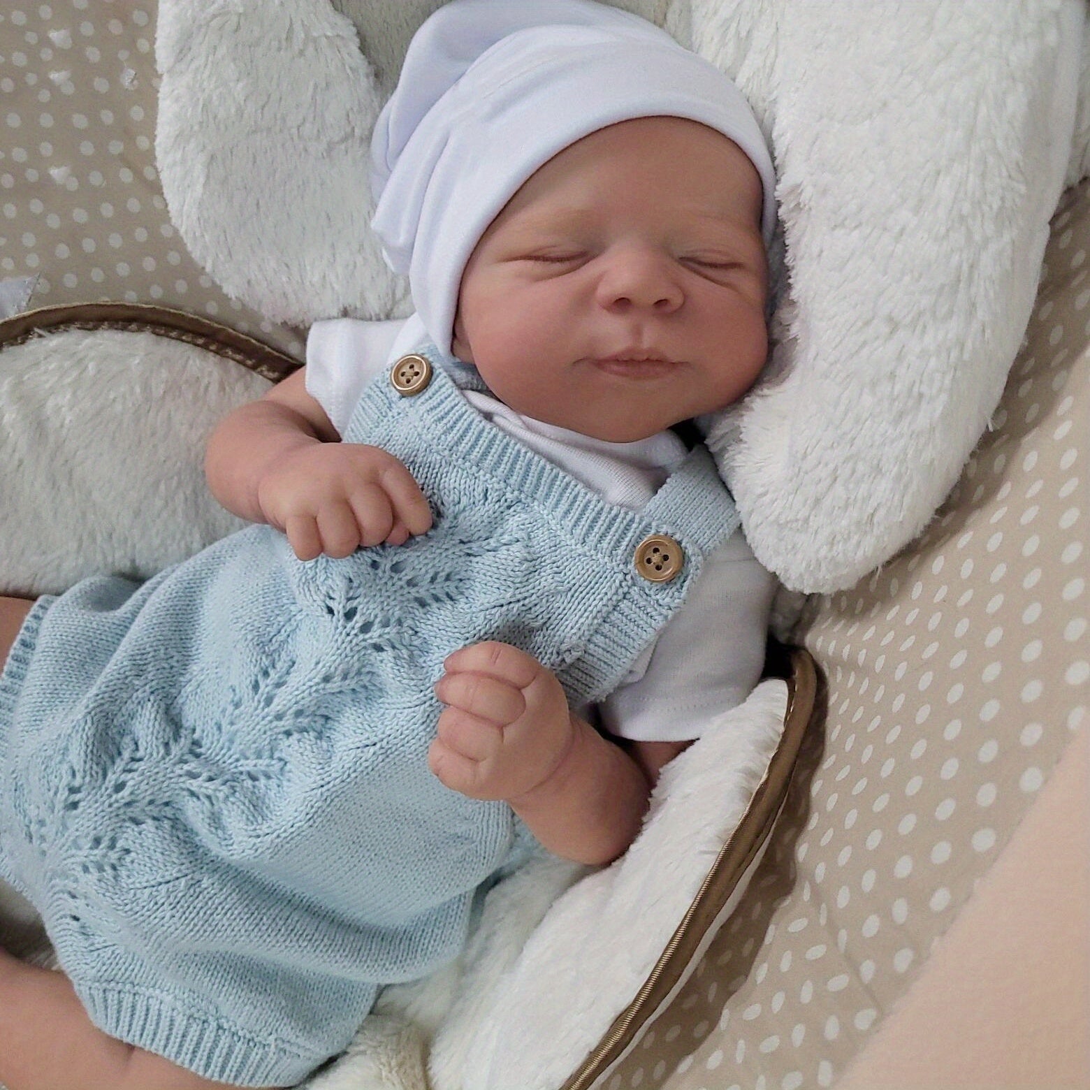 Realistic Reborn Baby Doll with Visible Veins Vinyl Limbs & Cloth Body