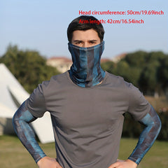 Colorful Tattoo Arm Sleeves & Face Towel Set