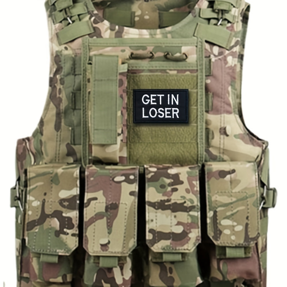 Get In Loser Embroidered Morale Patches With Hook And Loop