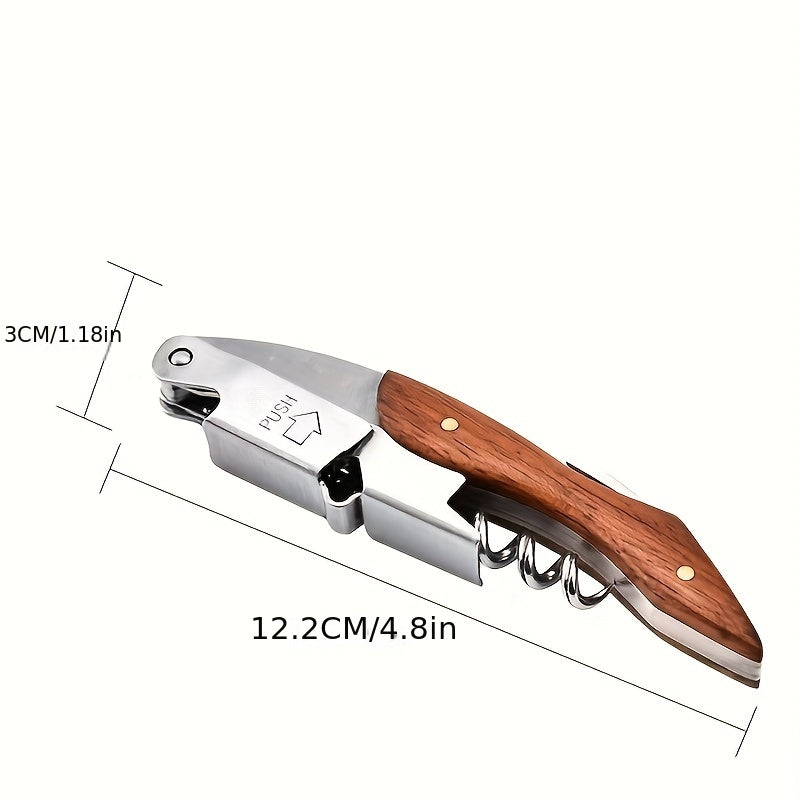Professional Waiters Corkscrew Wine Opener Leather Case