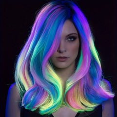 4-Piece Glowing Hairpieces for Nighttime Events, Music Festivals, and Clubs