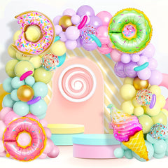 6pcs Donut Foil Balloons Birthday Wedding Party Decor