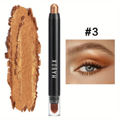 Colorful Pearly Eyeshadow Stick with Brush Head