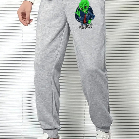 Alien Comfy Drawstring Joggers Men's Casual Loose Fit Pants