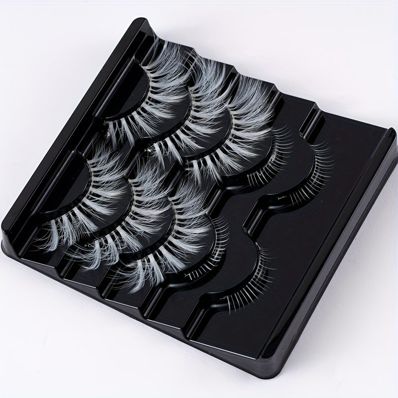 5 Pairs Faux Mink Soft Lashes Masquerade Cosplay Manga Lashes