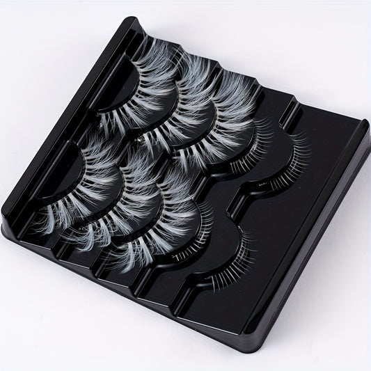 5 Pairs Faux Mink Soft Lashes Masquerade Cosplay Manga Lashes