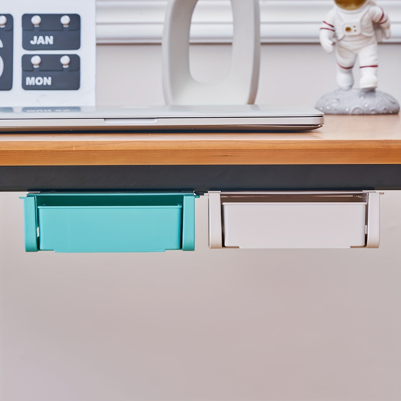 Hidden Pen Box Table Drawer Wall-mounted Desktop Stationery Box