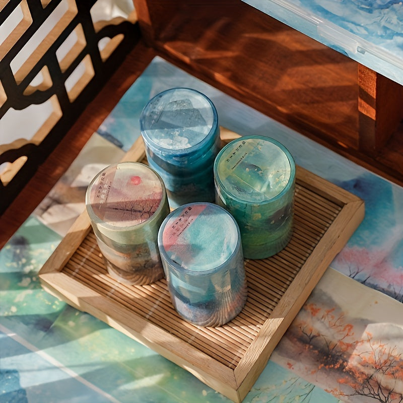 Landscape Washi Paper Stickers Pack 3m