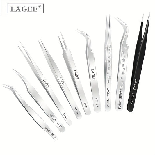 False Eyelashes Tweezers Stainless Steel Lash Extensions Tool