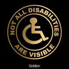 Invisible Disability Car Sticker Vinyl Decal