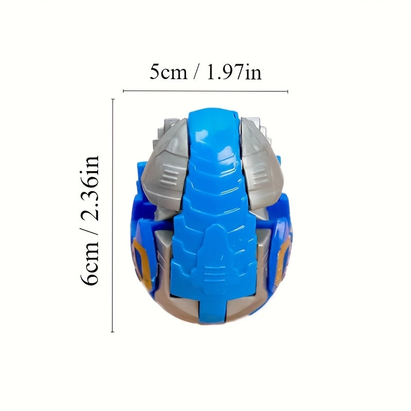 Easter Dinosaur Eggs 7-Piece Transforming Robot Toy Set