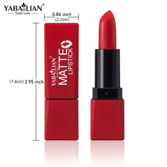 12-Color Matte Velvet Nude Lipstick, Long-Lasting & Smudge-Proof