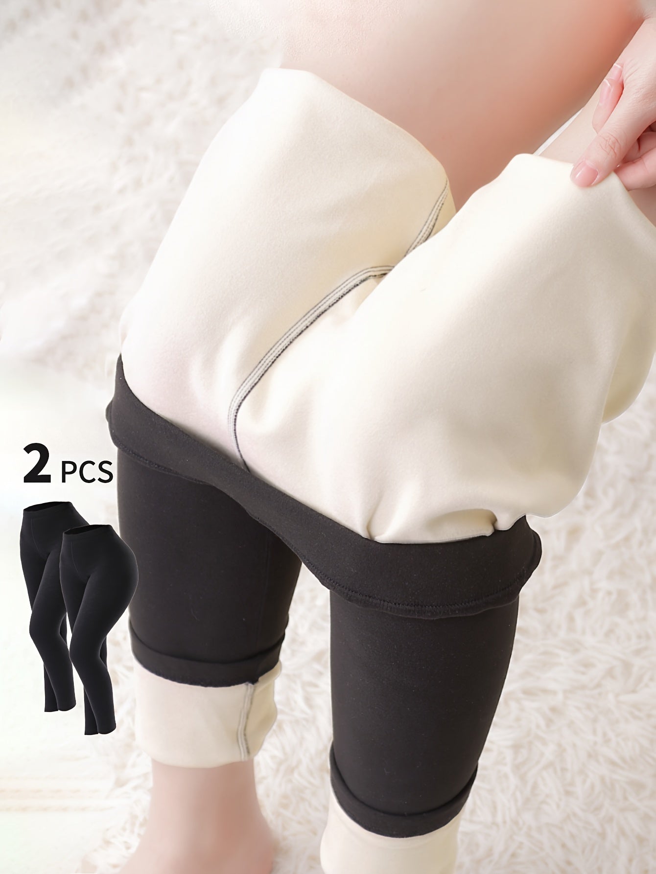 Plush Thermal Pants Soft & Comfy Elastic Tights For Winter Women's Lingerie