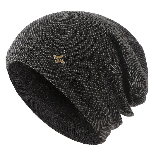 Men's Thermal Knitted Hat Winter Hair Protection
