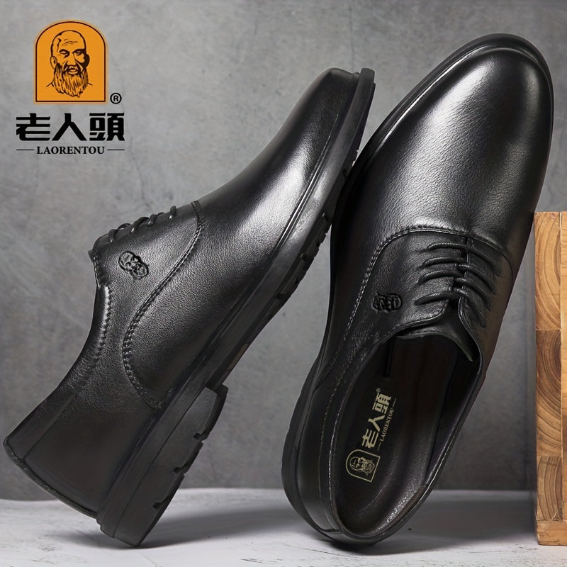 Men's Leather Smart Casual Walking Shoes for Daily & Formal Wear