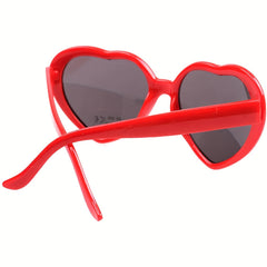 Men's Oversized Heart Sunglasses Retro Decorative Glasses