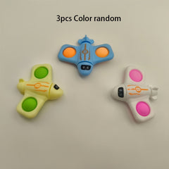 3pcs Rotating Airplanes with Silicone Bubbles - Fun Classroom Rewards