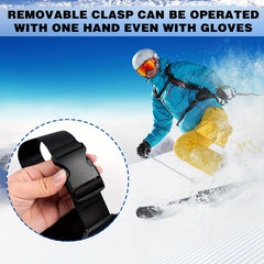 Portable Ski Sled Straps Pole Carrier Adjustable Shoulder Straps