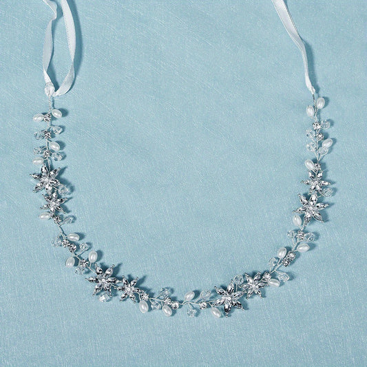 Pearl Crystal Headband Wedding Accessories