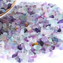Natural Colorful Fluorite Chips Tumbled Stones Gravel Healing Crystals